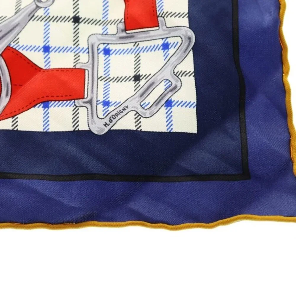 Hermes Carre Gavroche Tattersole Silk Scarf Multi - Picture 3 of 6